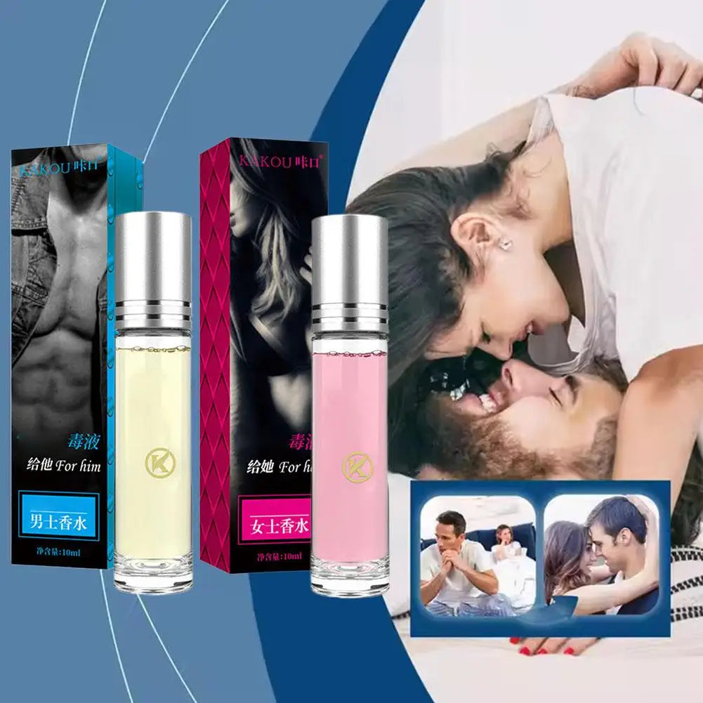 10ml Pheromone Temptation Lasting Dating Ball Body Parfum Mini Portable Unisex Roll On Eau De Toilette Fresh Natural Fragrance