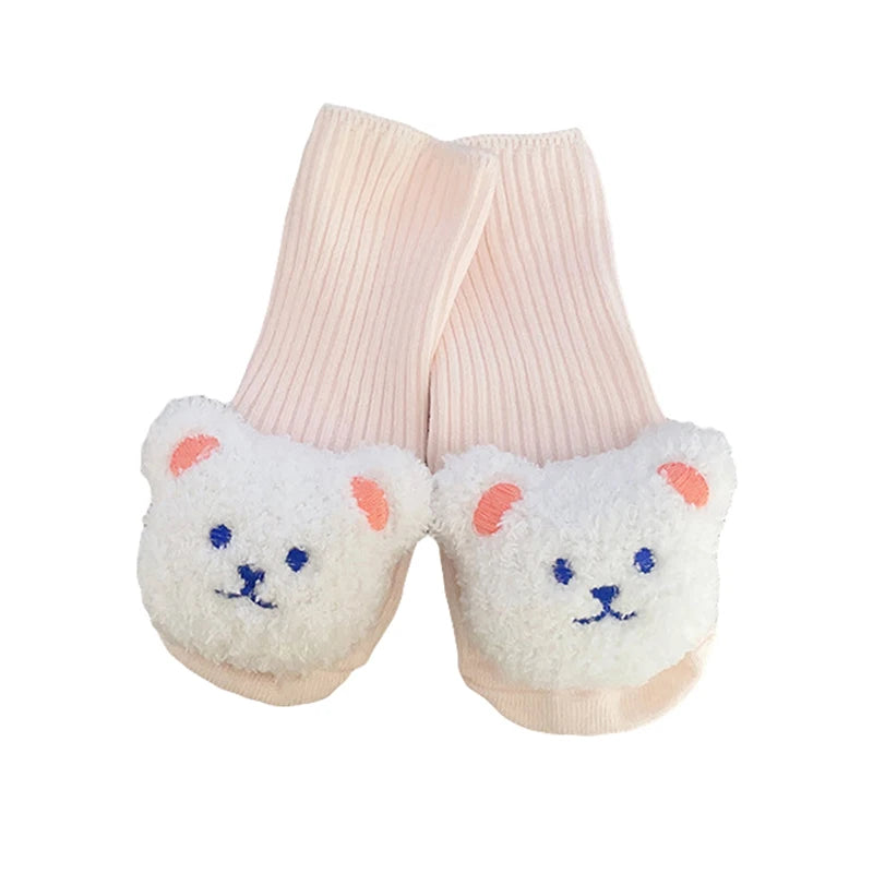 Cartoon Bear Infant Knit Socks