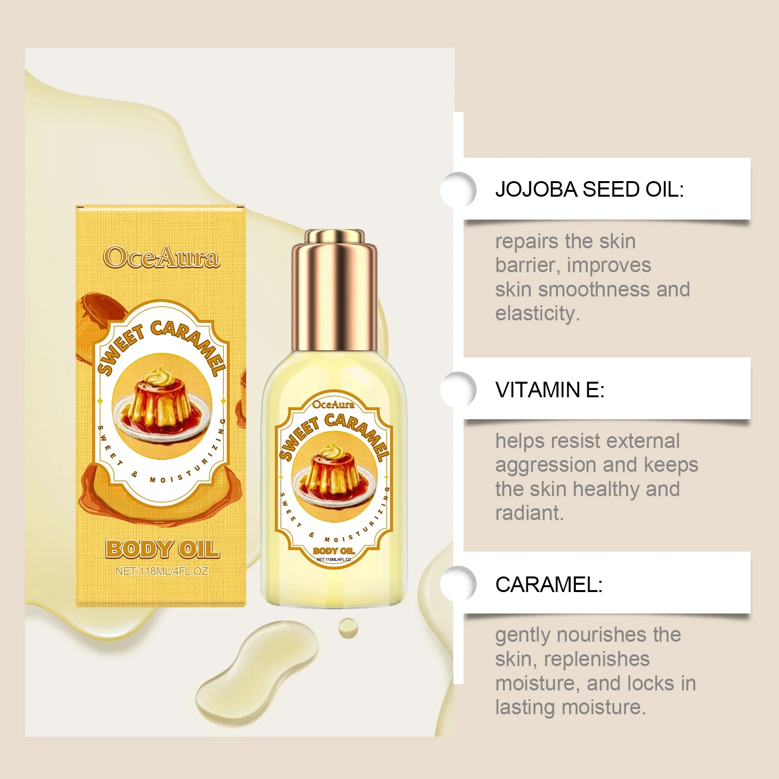 Body Massage Oil Improve Moisturizing Relieve Stress Muscle Relaxing Body SPA Lasting Scent Body Essential Oils