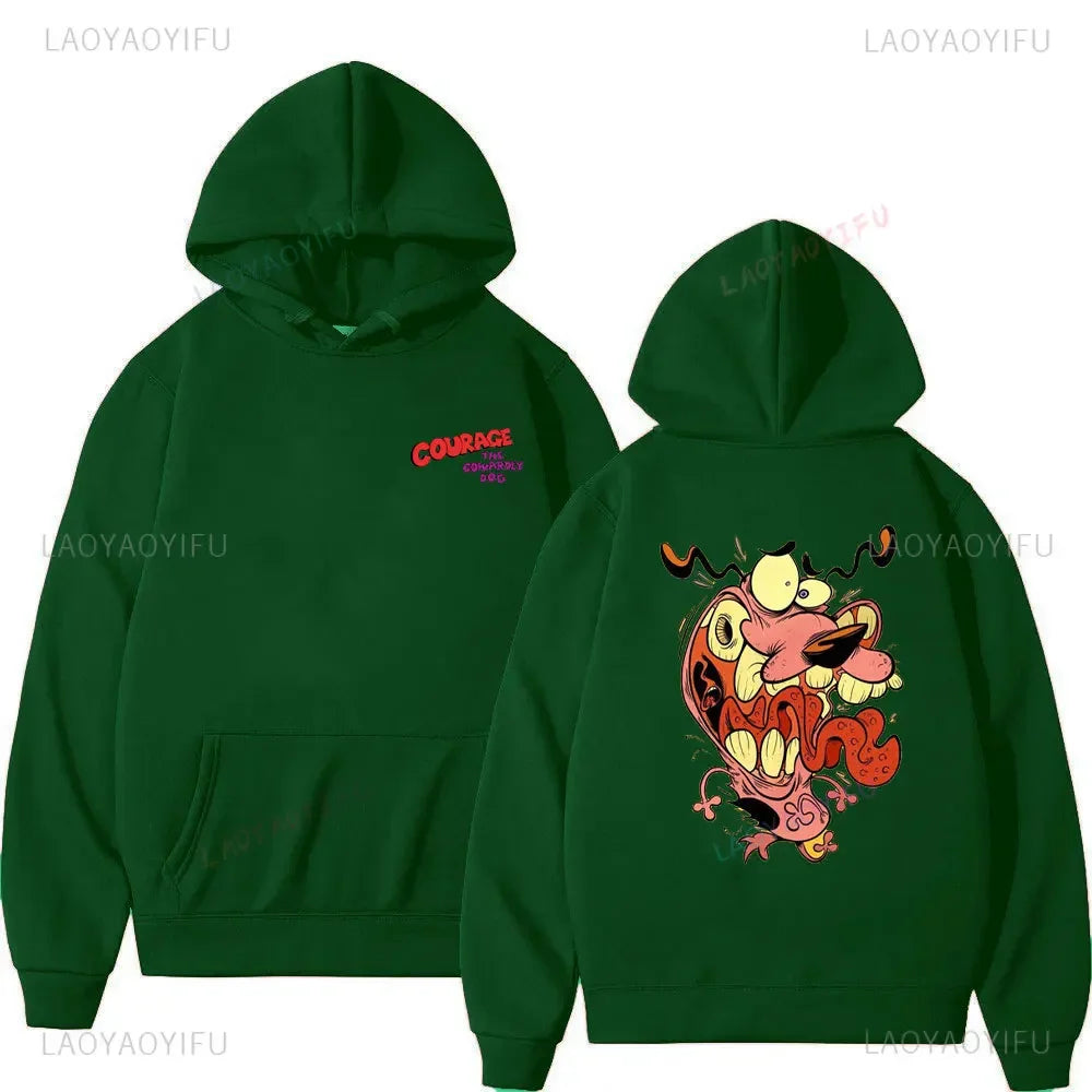 Vintage Cartoon Drop Shoulder Hoodie