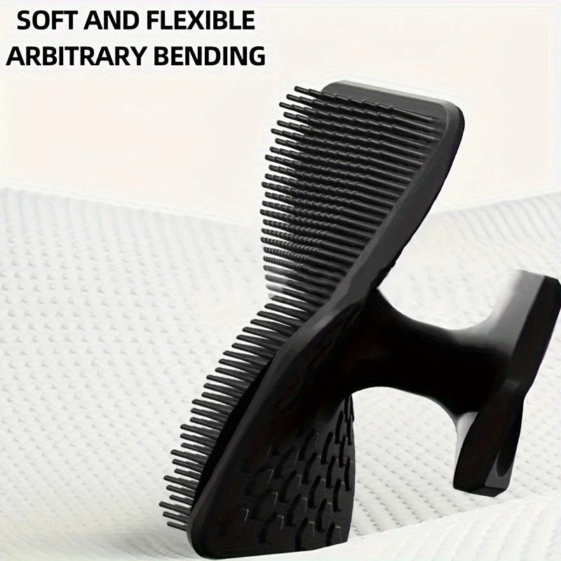 Men'S Beard Brush, Gentle To Remove Dead Skin, Soft Bristle Design Enhances Shaving Experience, Deep Cleaning And Care Tool