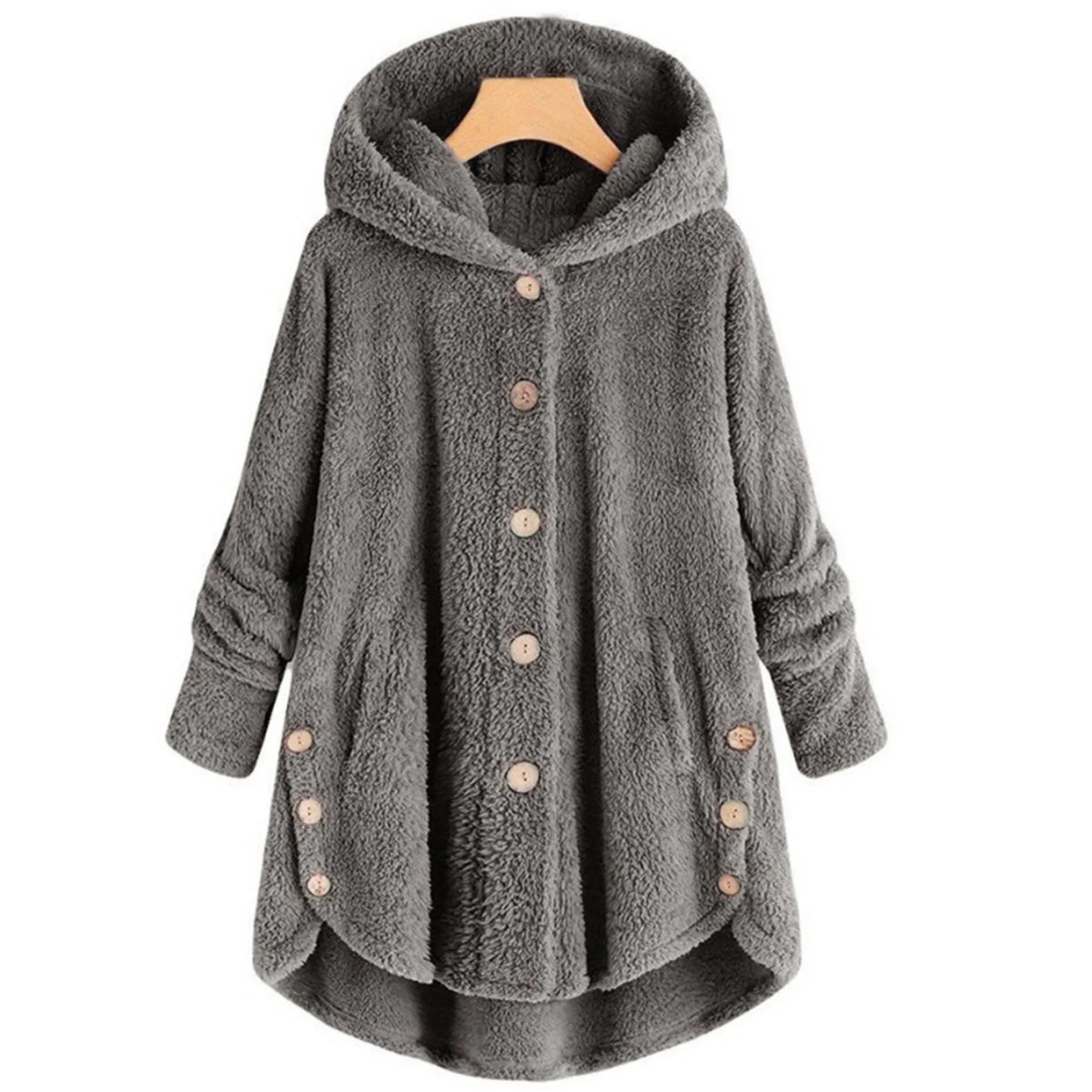 Plush Wool Blend Winter Coat