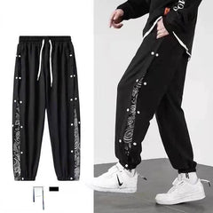 Korean Streetwear Joggers Men's Autumn Sports Casual Trousers Summer Trousers Breathable Casual Pants