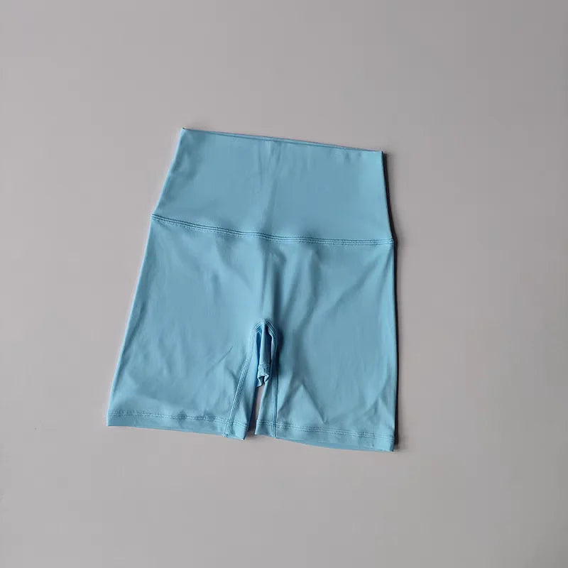 High Waist Naked Feeling Yoga Shorts for Women Fitness Running Shorts Cycling Sports Leggings Summer Workout Gym Running Shorts