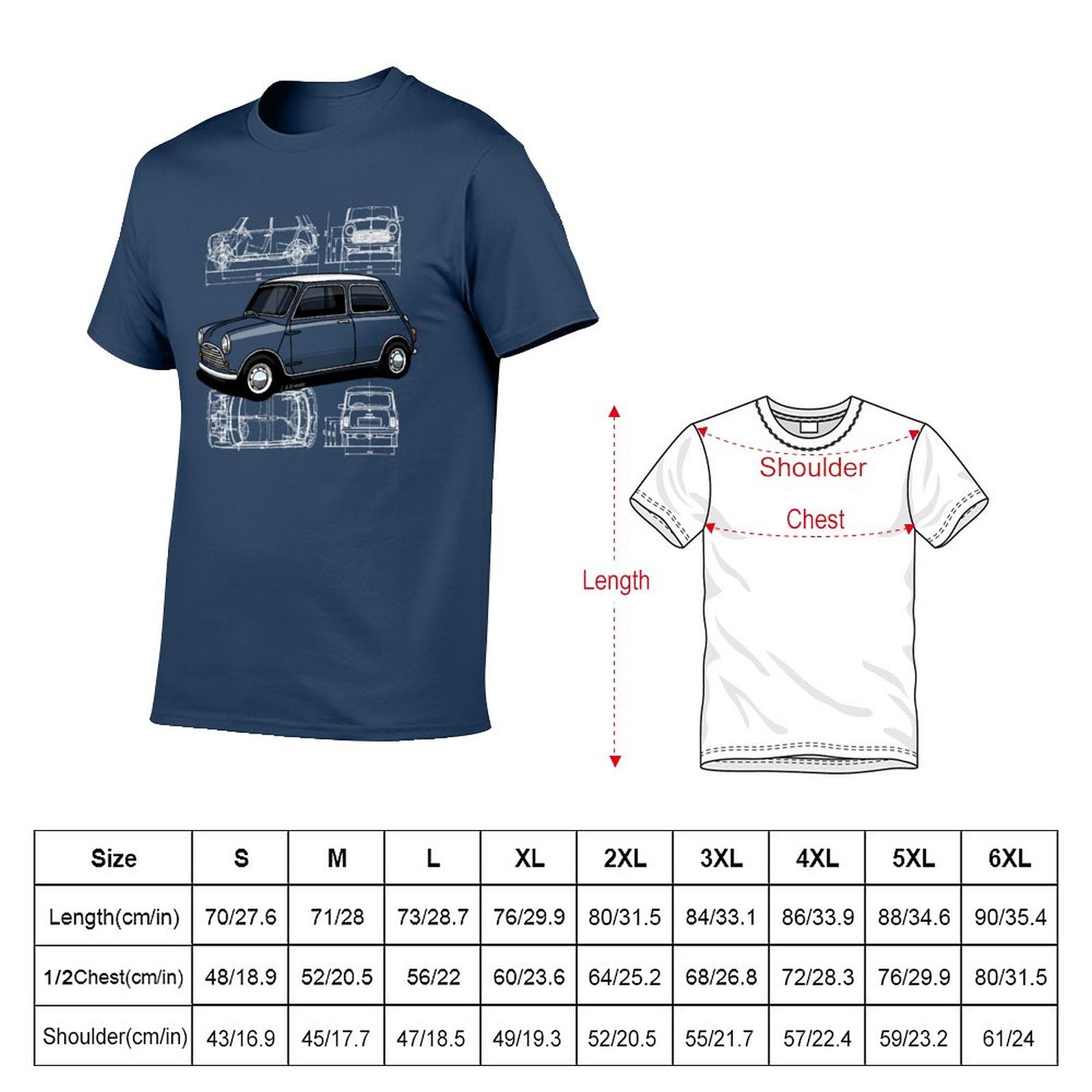 Vintage Rally Sketch Cotton Tee