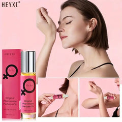 Roll-On Pheromone Perfume - Exohormone Parfum Fruity Floral Scent, Long-Lasting Fragrance, Alcohol-Free, Essential for Dates