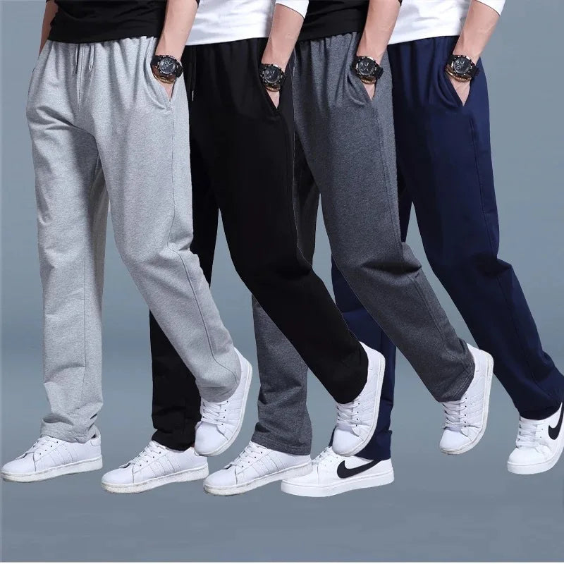 2025 new Joggers Men Jogging Sweatpants Sportswear Knit Tracksuit Sports Pants Trousers Wide Leg Clothing ﻿