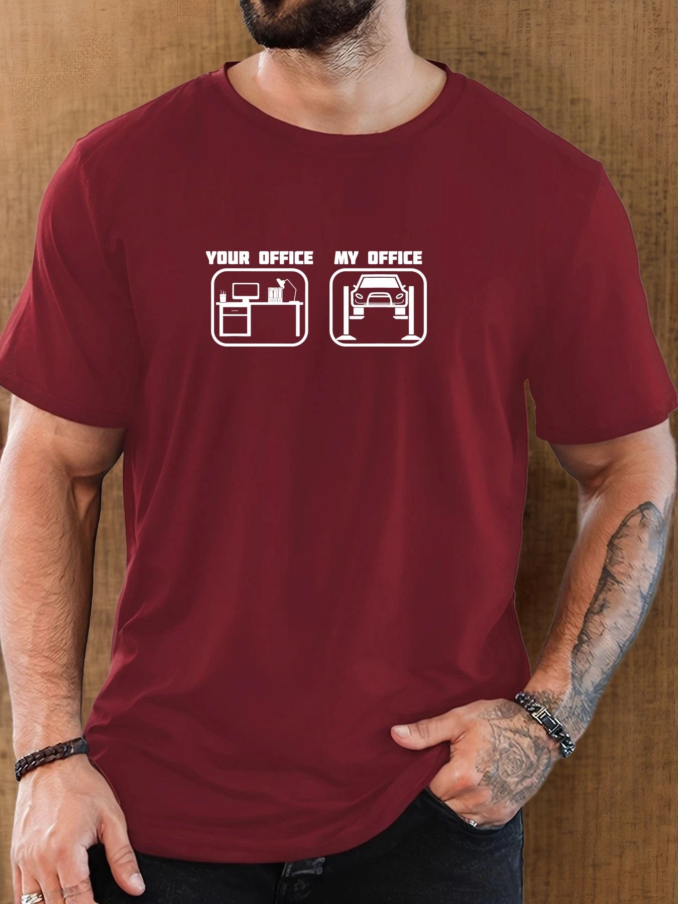 Men's T-Shirt 100% Cotton Summer Casual Soft Creative Letter Print Round Neck Breathable Short Sleeve T-Shirts 2025 New Tees