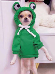 Cute Green Frog Pet Sweater