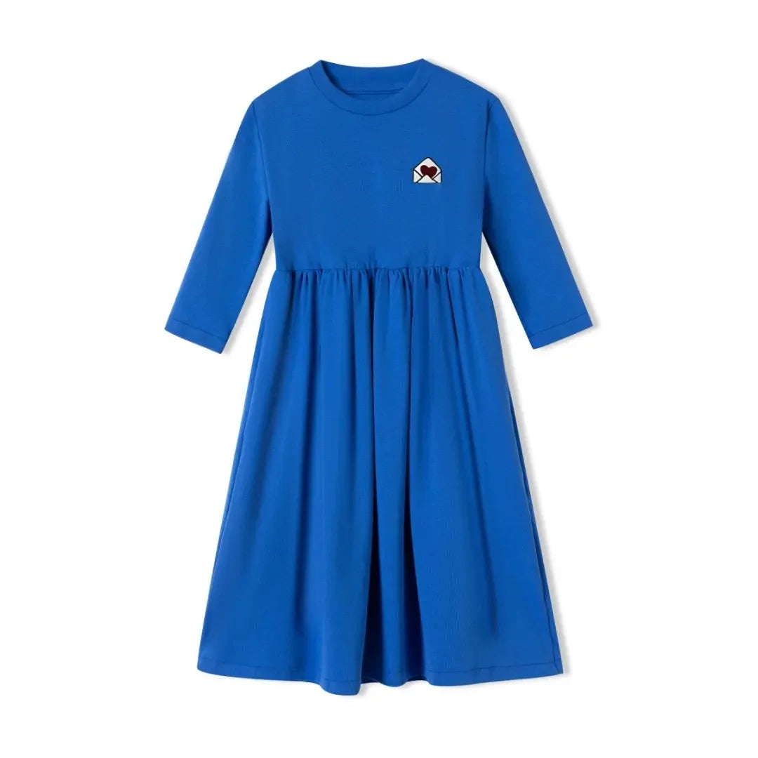 Classic Cotton Three-Quarter Girls Dress