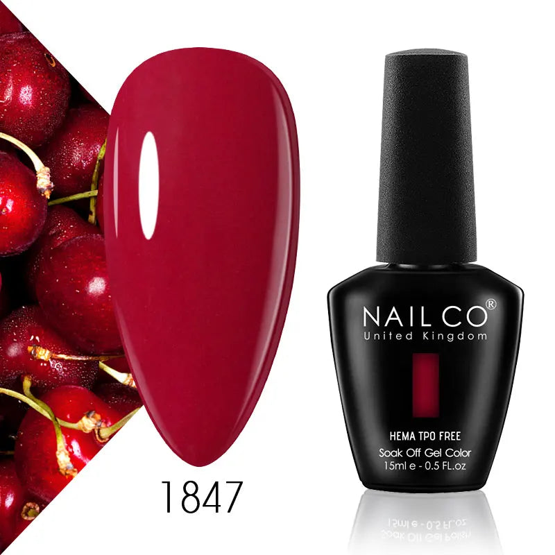 NAILCO 15ml Nail Gel Polish Semi Permanent UV Varnish Nails Art Gel Vernis Manicure TOP BASE Nails Products Supplies Equipment