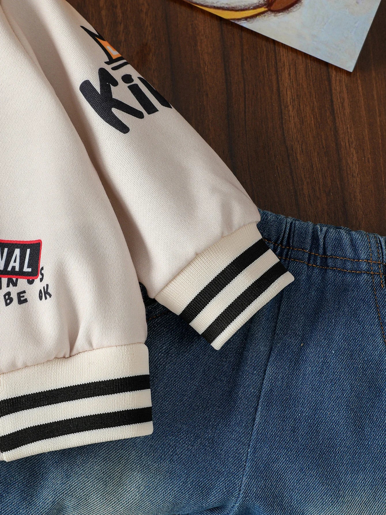 Playful Baby Sports Letter Jacket