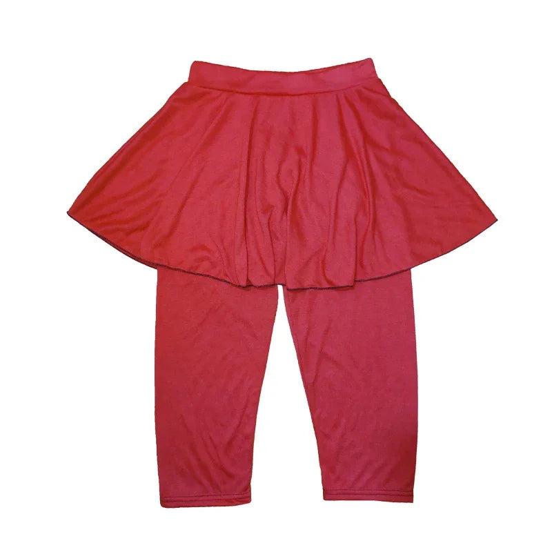 Women Leggings Skirt Tennis Pants Spandex Sports Elastic Cropped Culottes Legins Yoga Pants Women's Sports Fitness Leggings