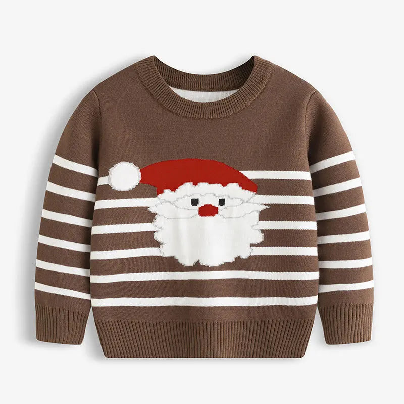 Winter Cartoon Knit Kids Pullover Sweater