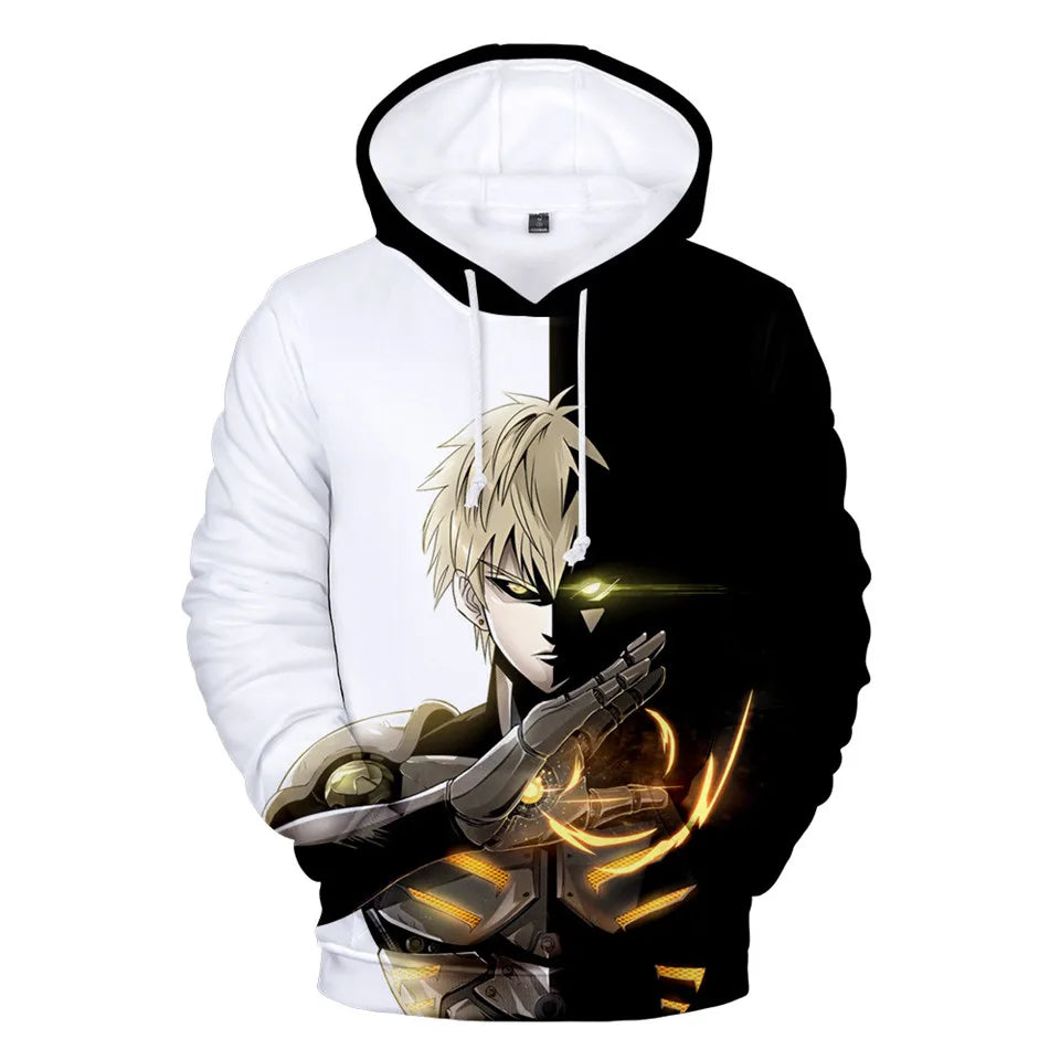 Coat Anime Saitama Oppai Hooded Hoodie Men Women Fleece Sweatshirt Fashion Harajuku Jacket Brand Clothes Cosplay Costume