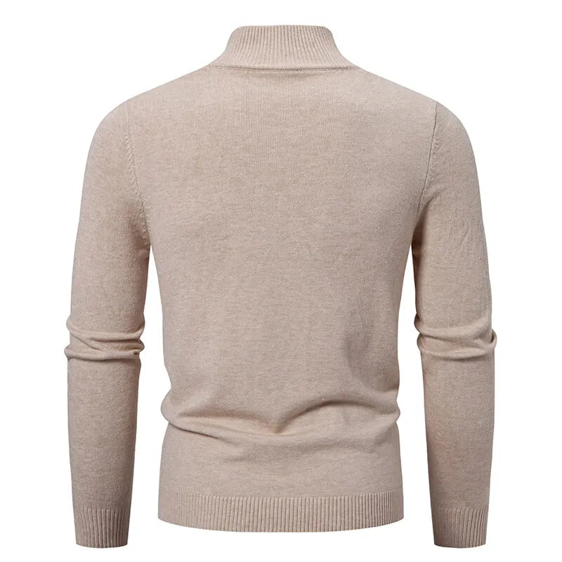 Slim Zip Knit Cardigan