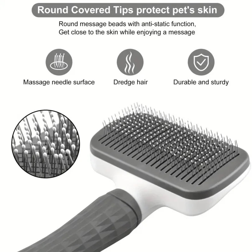 One-Click Bent Needle Massage Comb