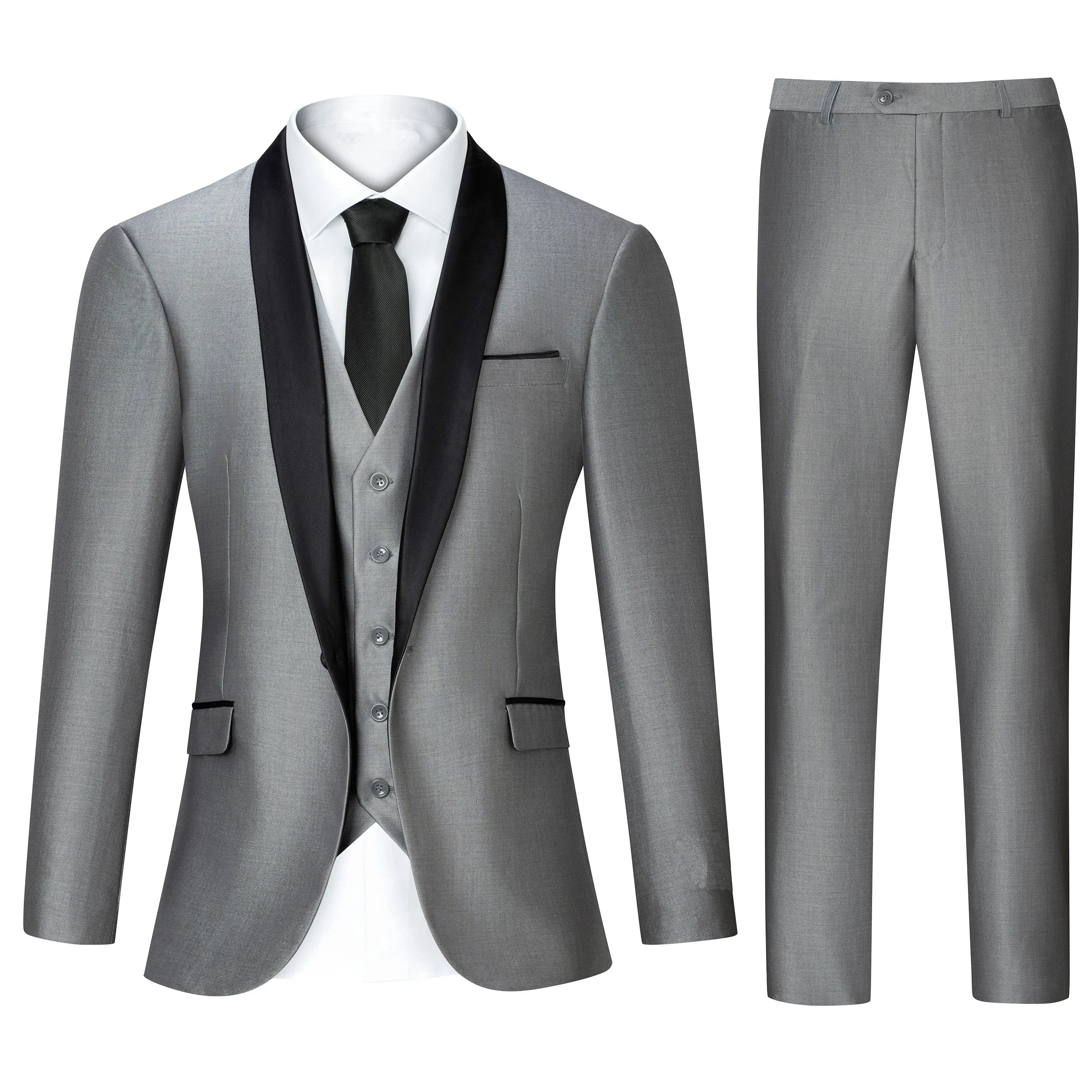 Peak Lapel Three-Piece Suit
