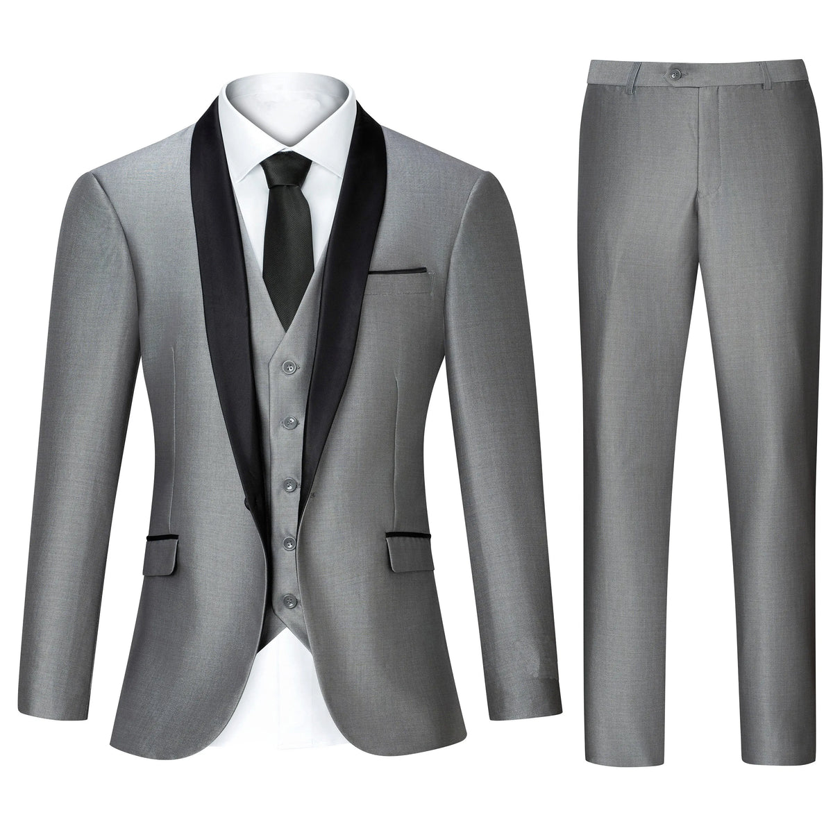 Peak Lapel Three-Piece Suit