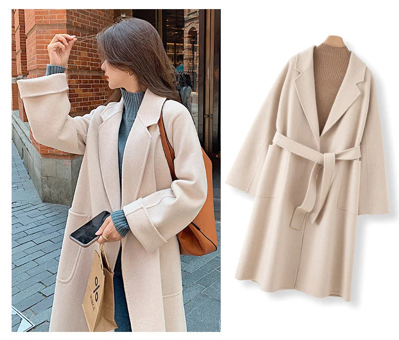 Double Faced Wool Korean Coat