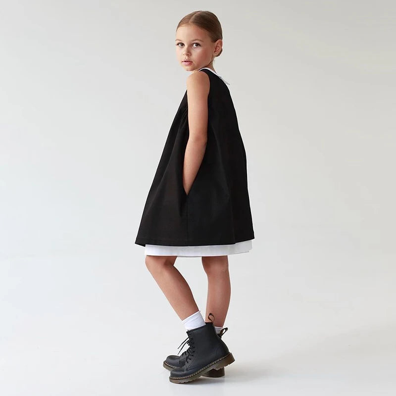 Elegant Black Girls Party Dress