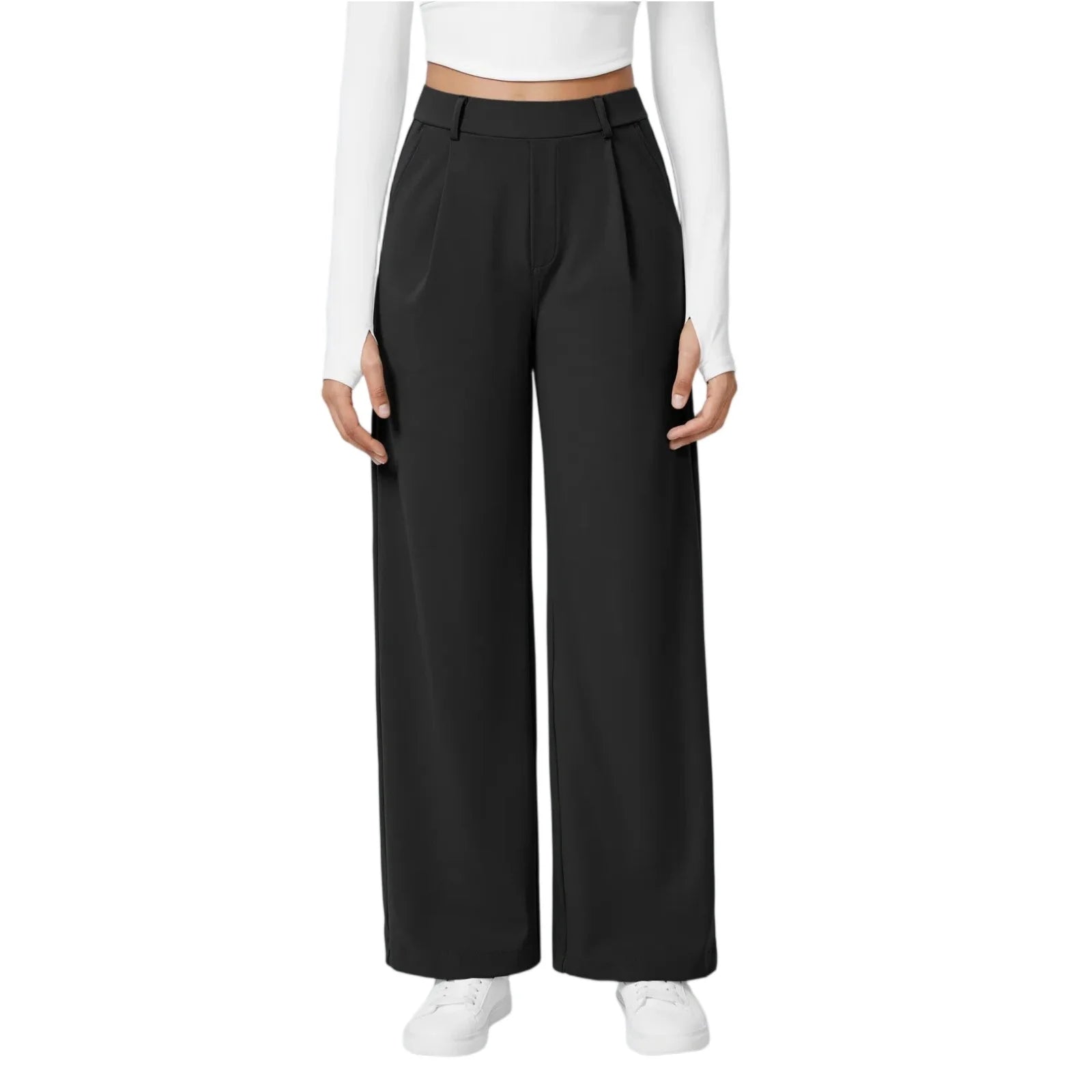 Women's Fashion Comfortable Pants Autumn and Winter Wide Leg Casual Sports Drape Slimming and Versatile Floor Length 2025