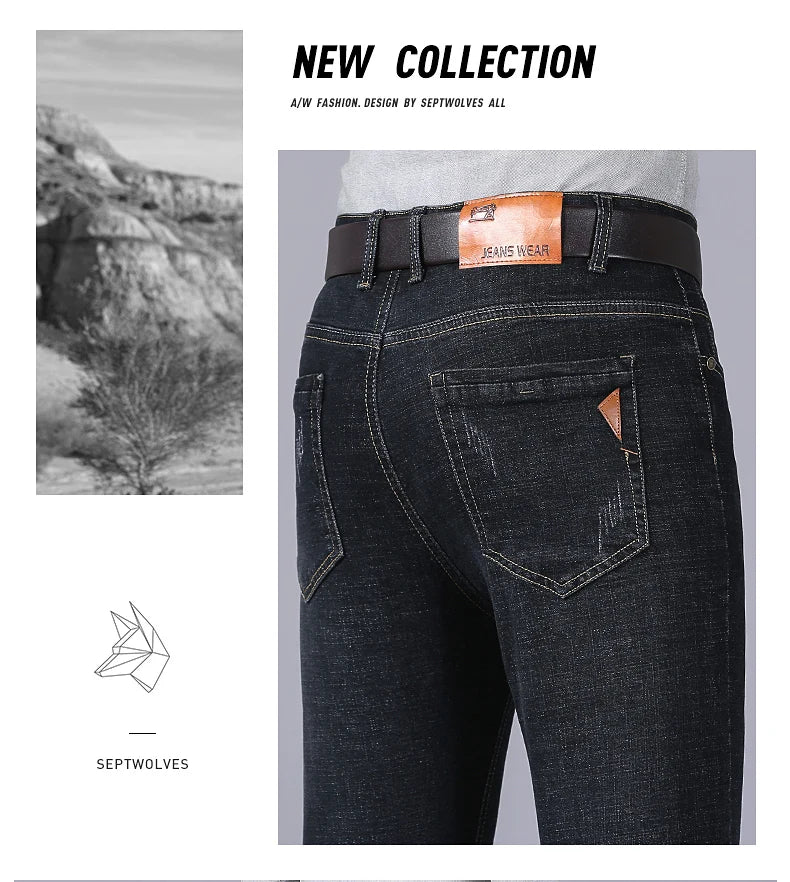 Smart Casual Straight Denim Jeans