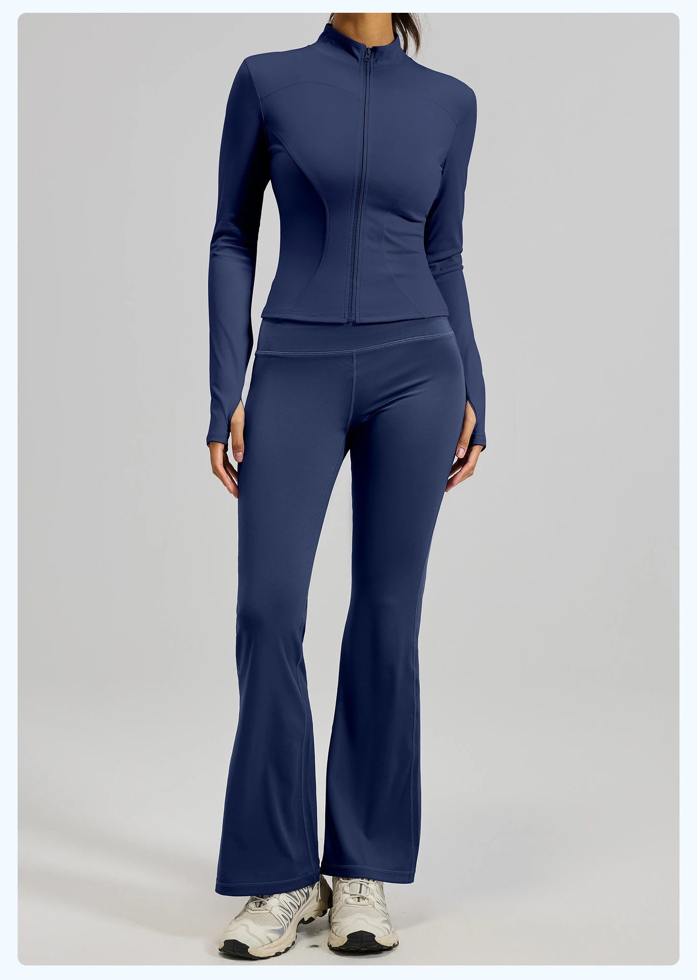 2PCS yoga suit, exercise set, gym set, women's exercise set, running exercise suit, long sleeved exercise suit, yoga suit