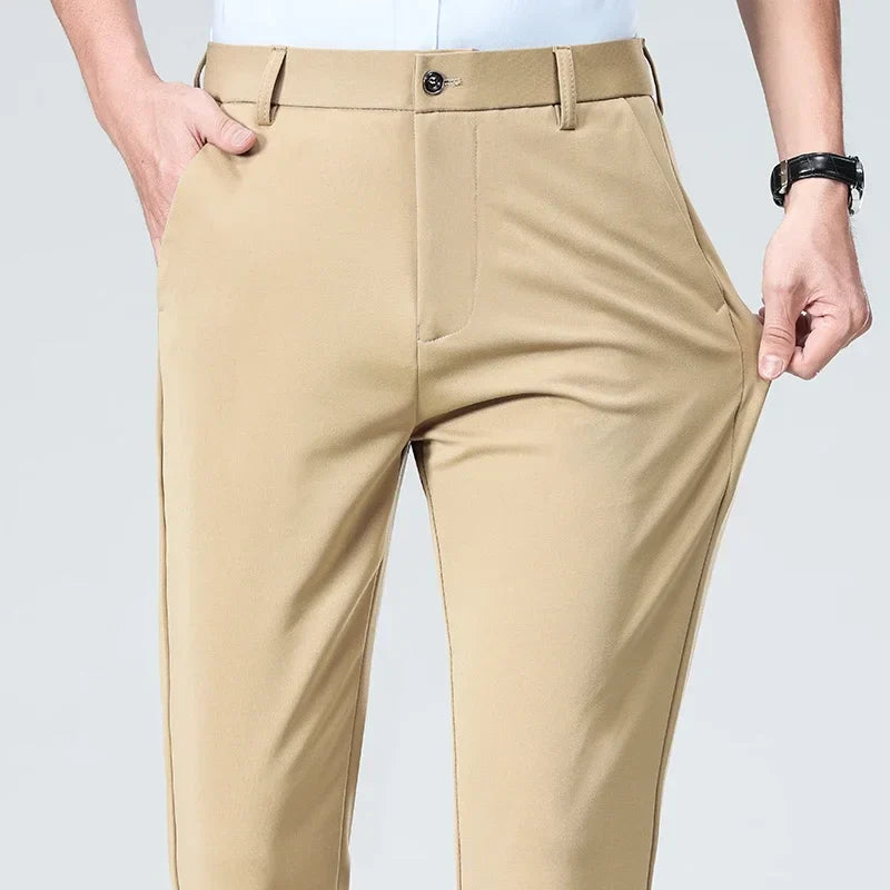 Classic Wrinkle-Resistant Suit Pants