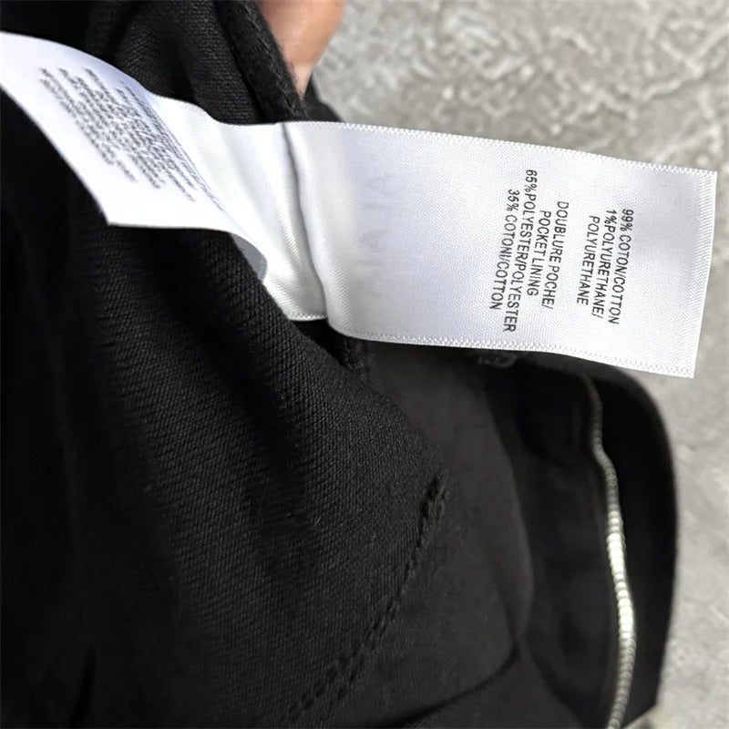 High Waist Straight Denim Pants