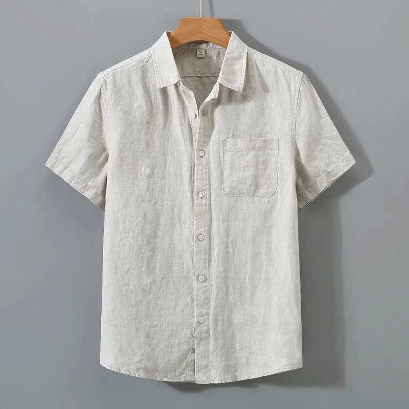 Solid Loose Short Sleeve Shirt