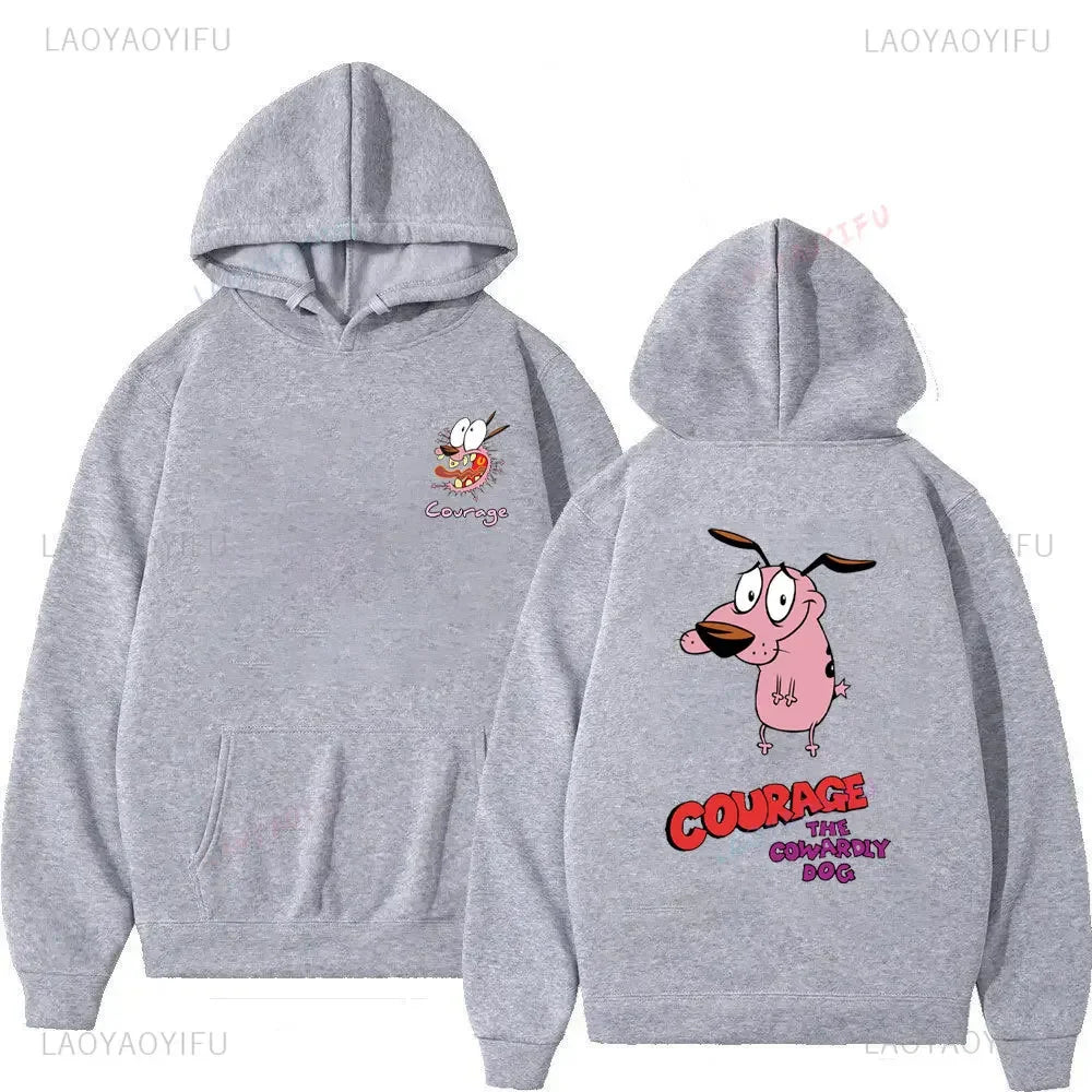 Vintage Cartoon Drop Shoulder Hoodie