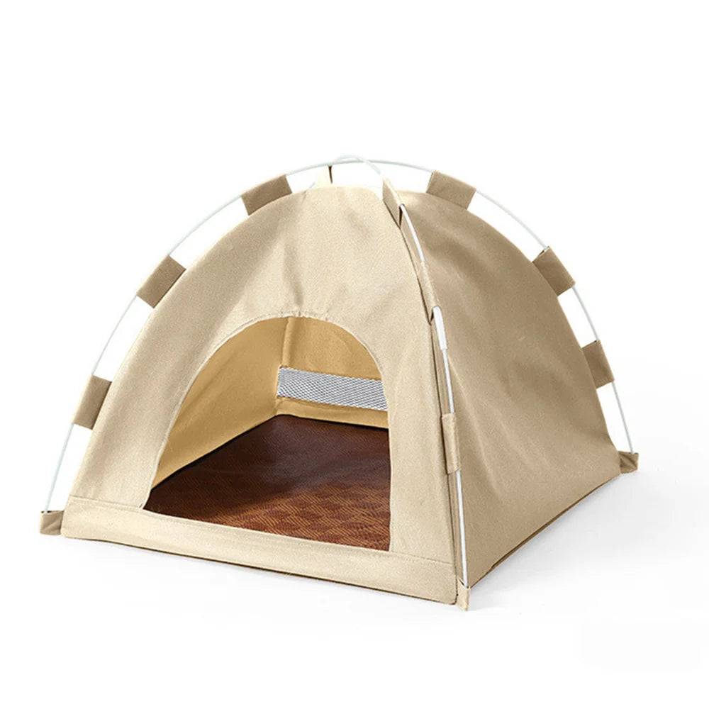 Pet Tent Bed Cats House Supplies Products Accessories Warm Cushions Furniture Sofa Basket Beds Winter Clamshell Kitten Tents Cat