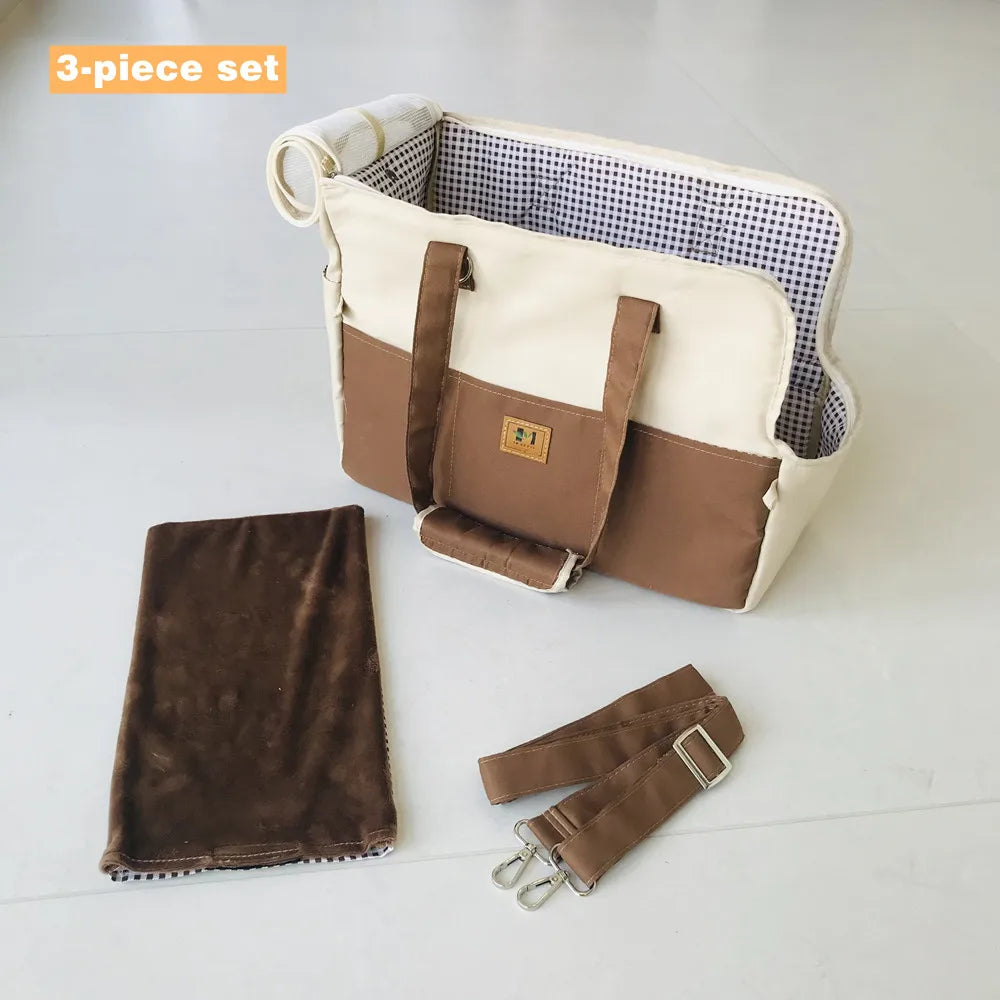 Portable Dog Carrier Cat Dog Outdoor Travel Bag Breathable Pet Carrying Pouch Travel Duffle for Cats Small Dogs Car Seat Carrier