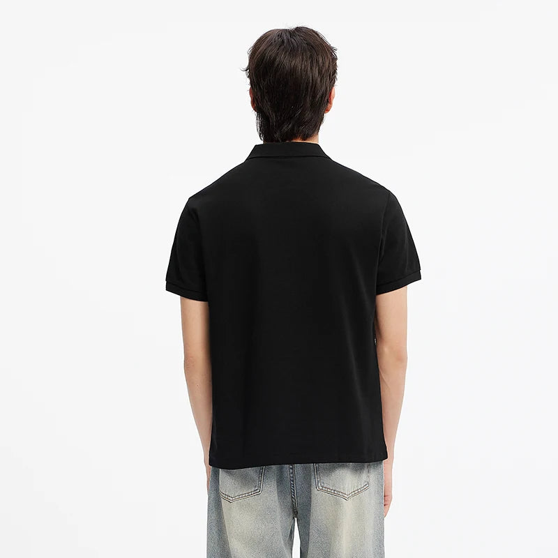 Semir Polo Shirt Men Moisture Wicking Solid Color Short Sleeve T-Shirt 2025 Summer New Slim Fit Top for Active Wear
