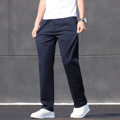 Stretch Cotton Straight Golf Trousers