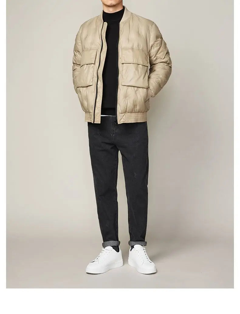 Mock Neck Slim Knit Sweater