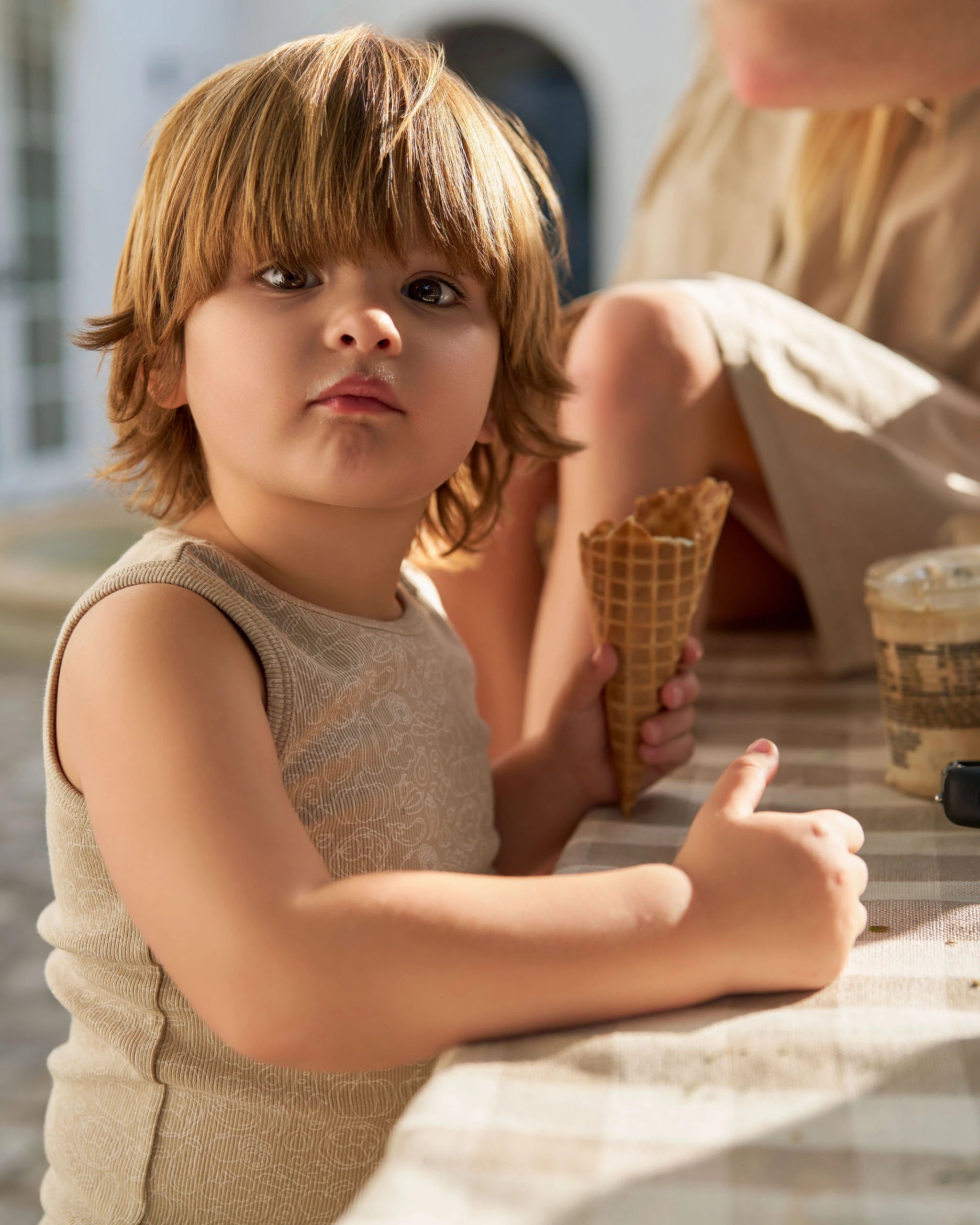 Ribbed Summer Kids Casual Set