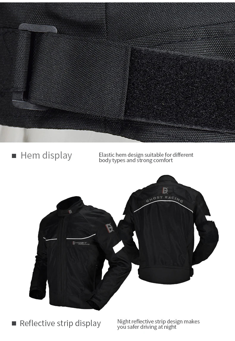 Reflective Protective Riding Jacket