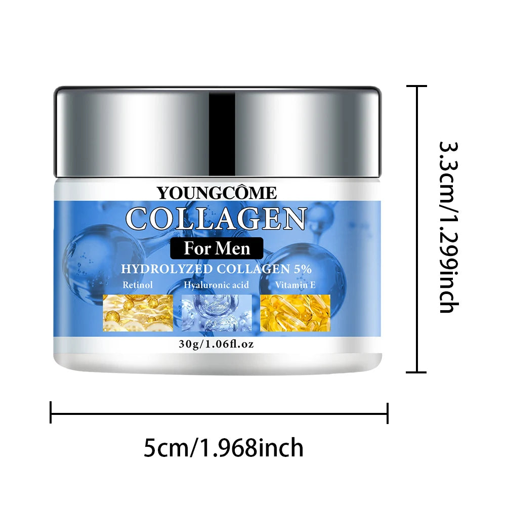 Smooth Wrinkle Cream for Men Remove Face & Neck Wrinkles Firming Moisturizing Skin Retinol Face Cream Younger Facial Treatment