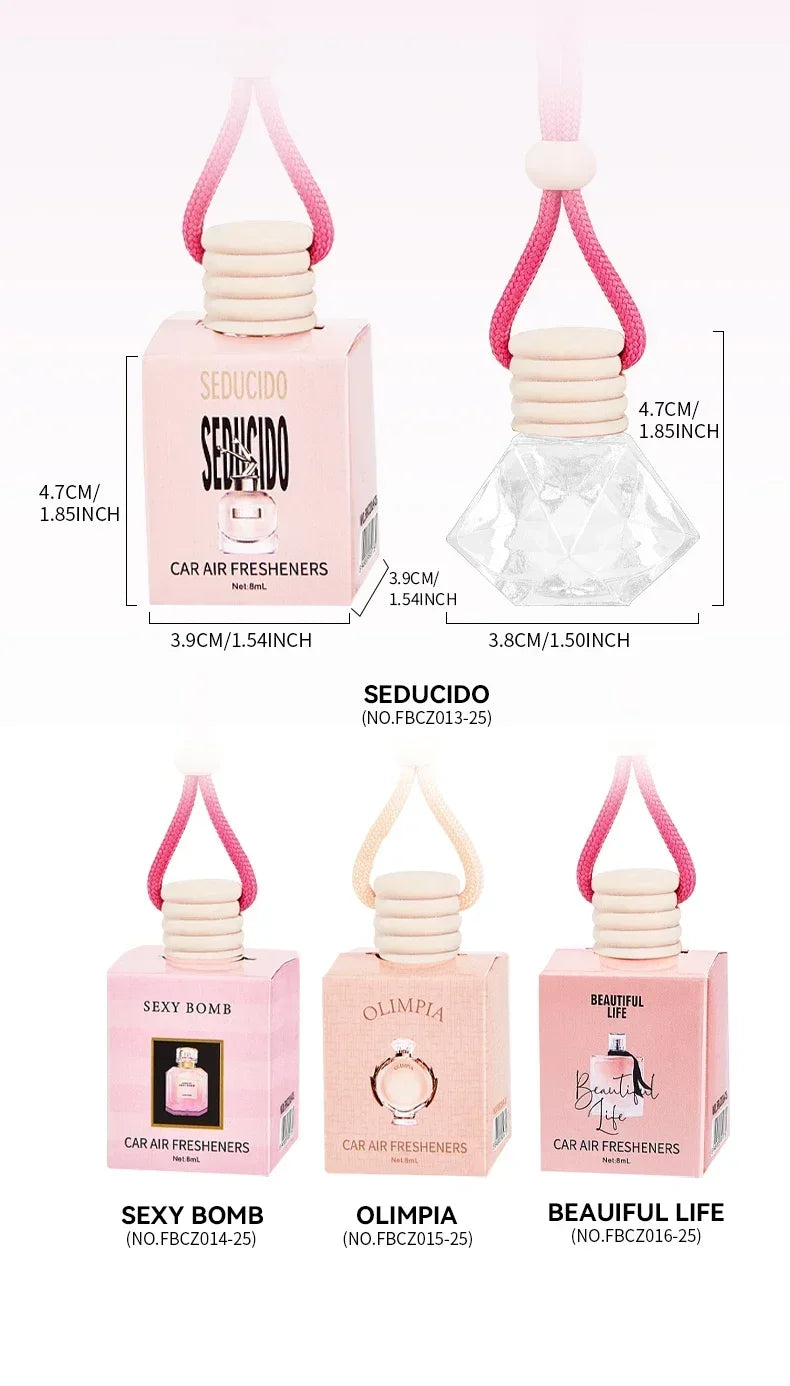 Perfume Bottle Car Perfume, Long-term Car Air Freshener, Car Perfume Used for Car Interior Accessories, Keep Charming and Fresh