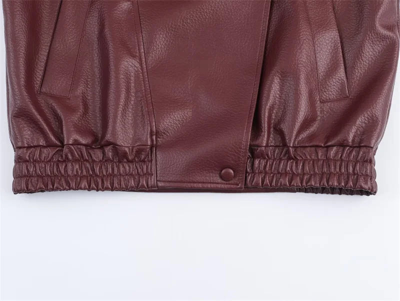 Black Faux Leather Moto Jacket