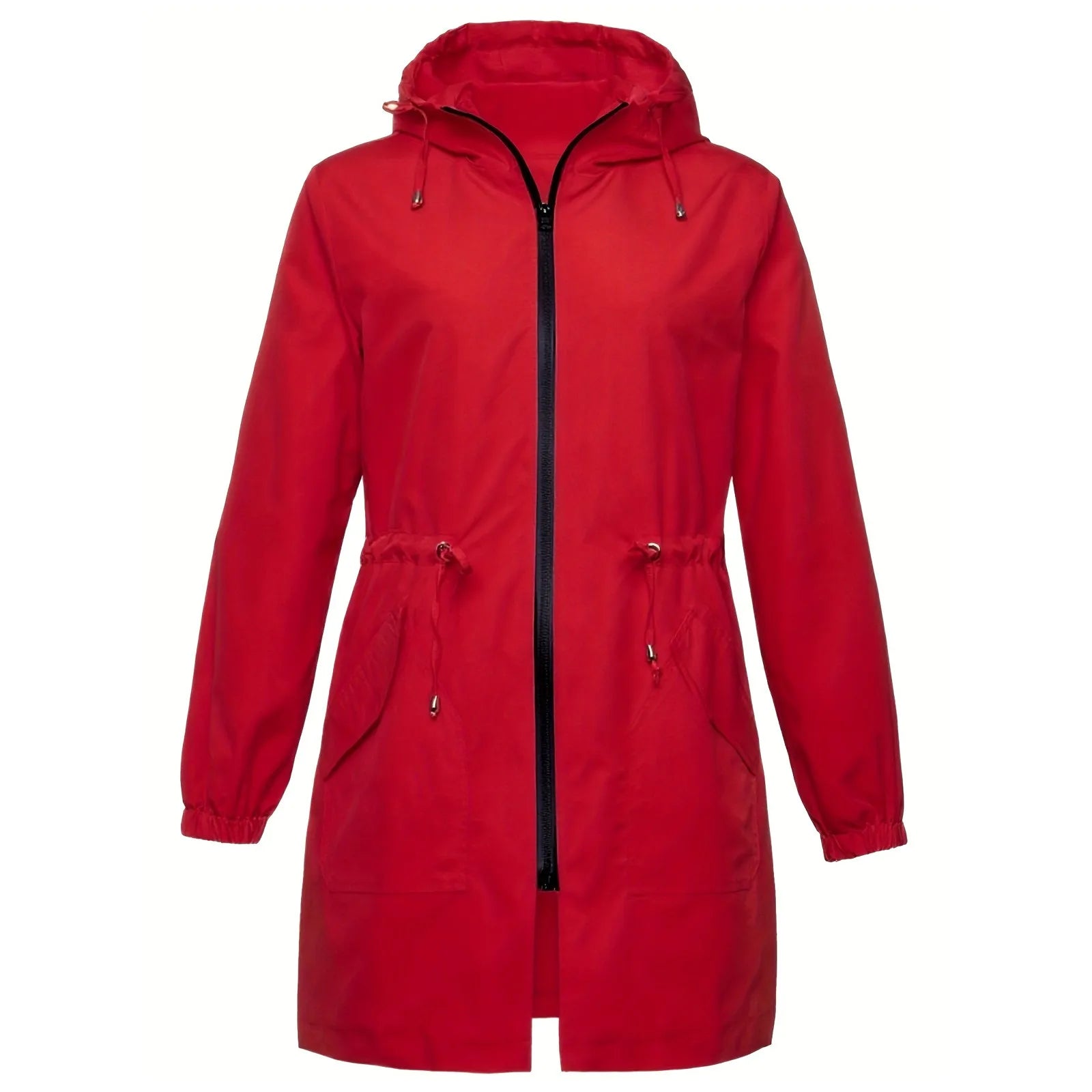 Women Trench Coat New Spring Autumn Jacket Casual Long Sleeve Hooded Mid Long Windbreaker Female Overcoat High-Quality Coats