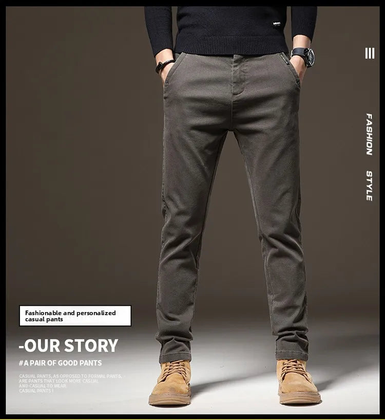 High End Casual Straight Pants
