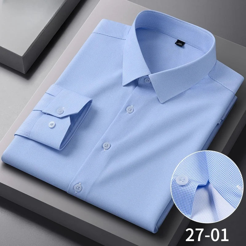 Anti Wrinkle Slim Plaid Shirt
