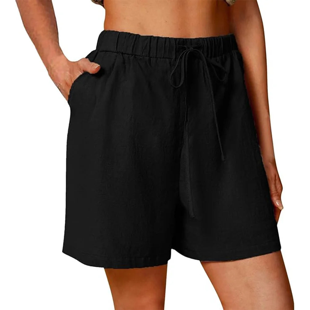 Loose Cotton Linen Summer Shorts