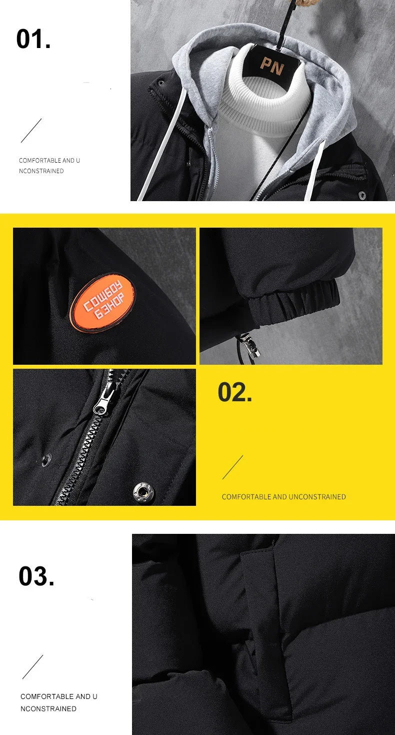 Warm Hooded Parka Jacket