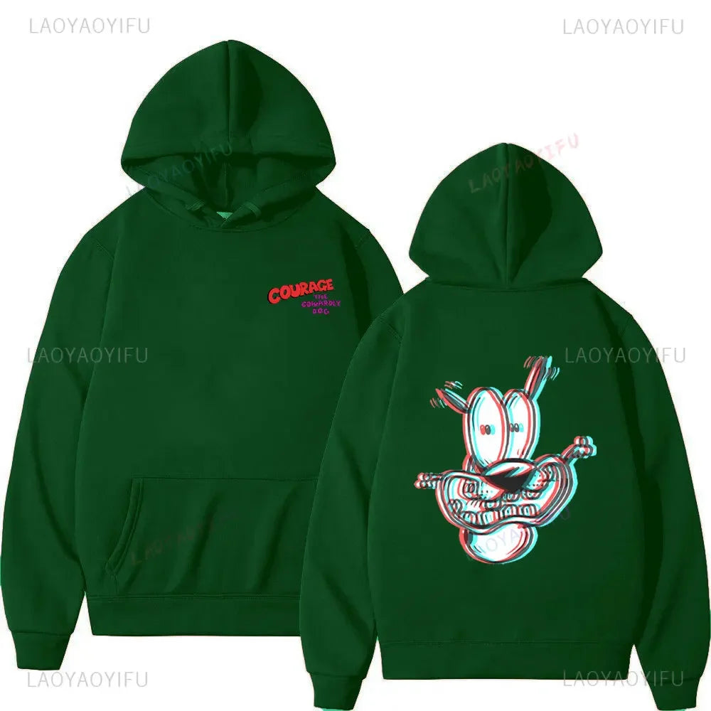 Vintage Cartoon Drop Shoulder Hoodie