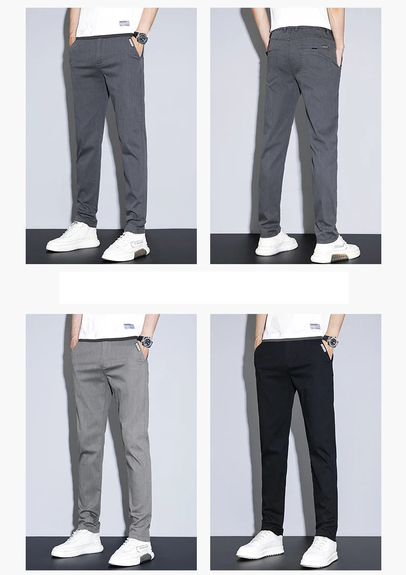 Slim Stretch Summer Business Pants