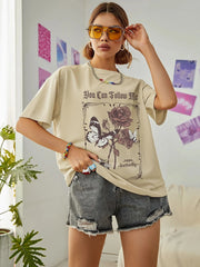 Follow Me Graphic Summer Tee